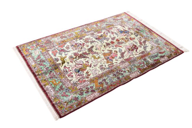 Silk Qum Persian Rug