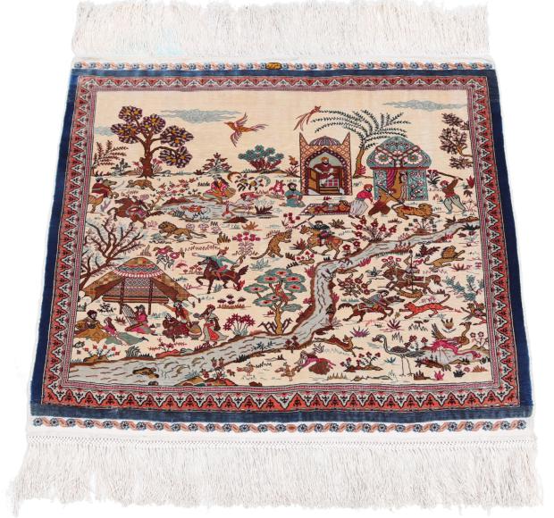 Hereke Silk 58x54 ID169106 | NainTrading: Oriental Carpets in 70x50