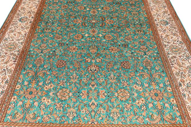 3X5 Tabriz Silk rug Nain, Kashmir Silk Rug