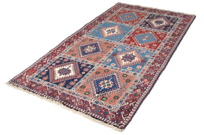 UNIQRUGS Oriental Yalameh Rug 6'3x3'3 Runner Dunkelbraun/Dunkelblau (Wool, Iran/Persia, Hand-Knotted)