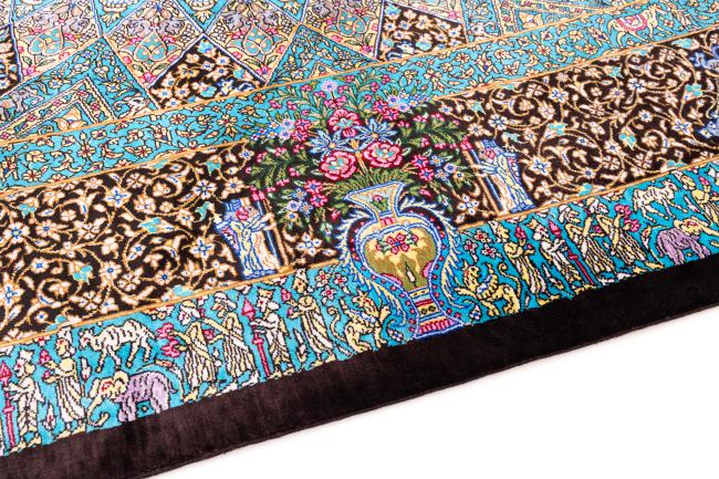 Qum Silk Signed Karami - 4