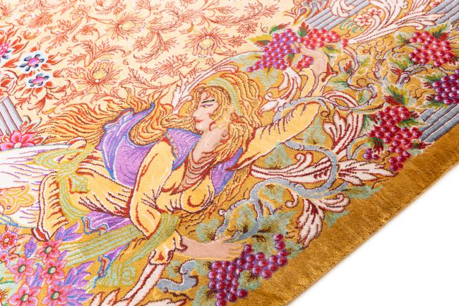 Qum Silk Signed Hekmatirad - 4