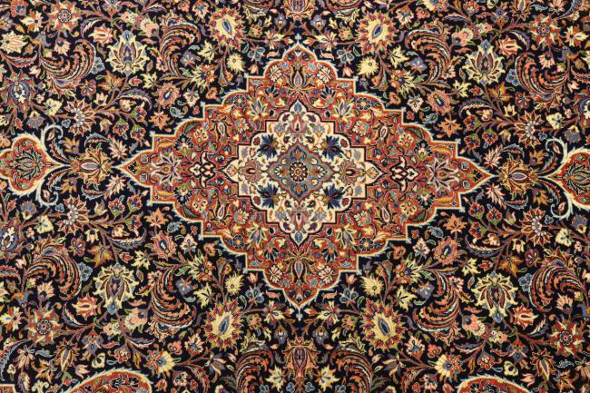 Isfahan Ilam Sherkat Farsh Urzeală de Mătase - 7