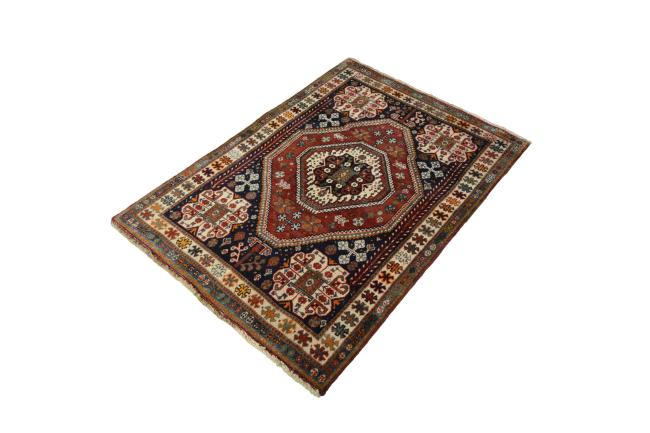 Red Tribal 3'3 X 4'8 Ft Shiraz Oriental Area Rug