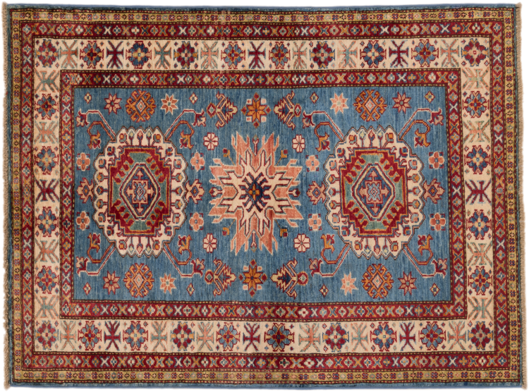 3'4 x 3'4 Oriental Super Kazak Square Rug 