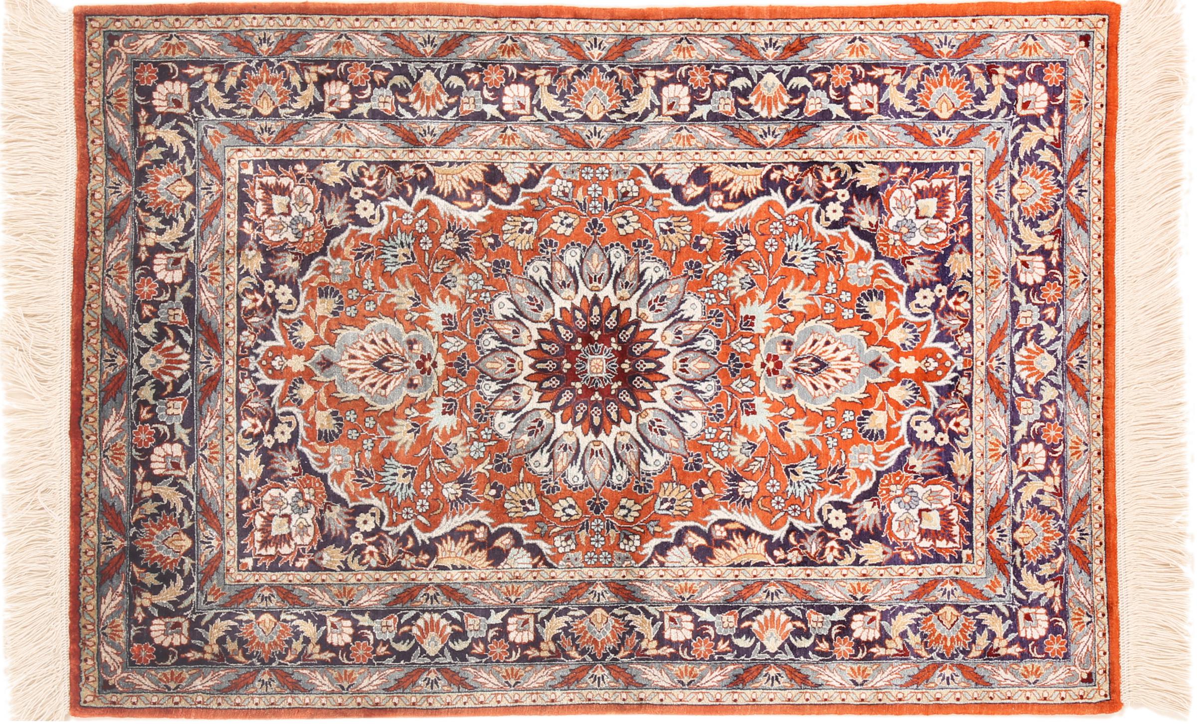 Qum di Seta 94x65 ID201575  NainTrading: Tappeti Orientali in 90x60