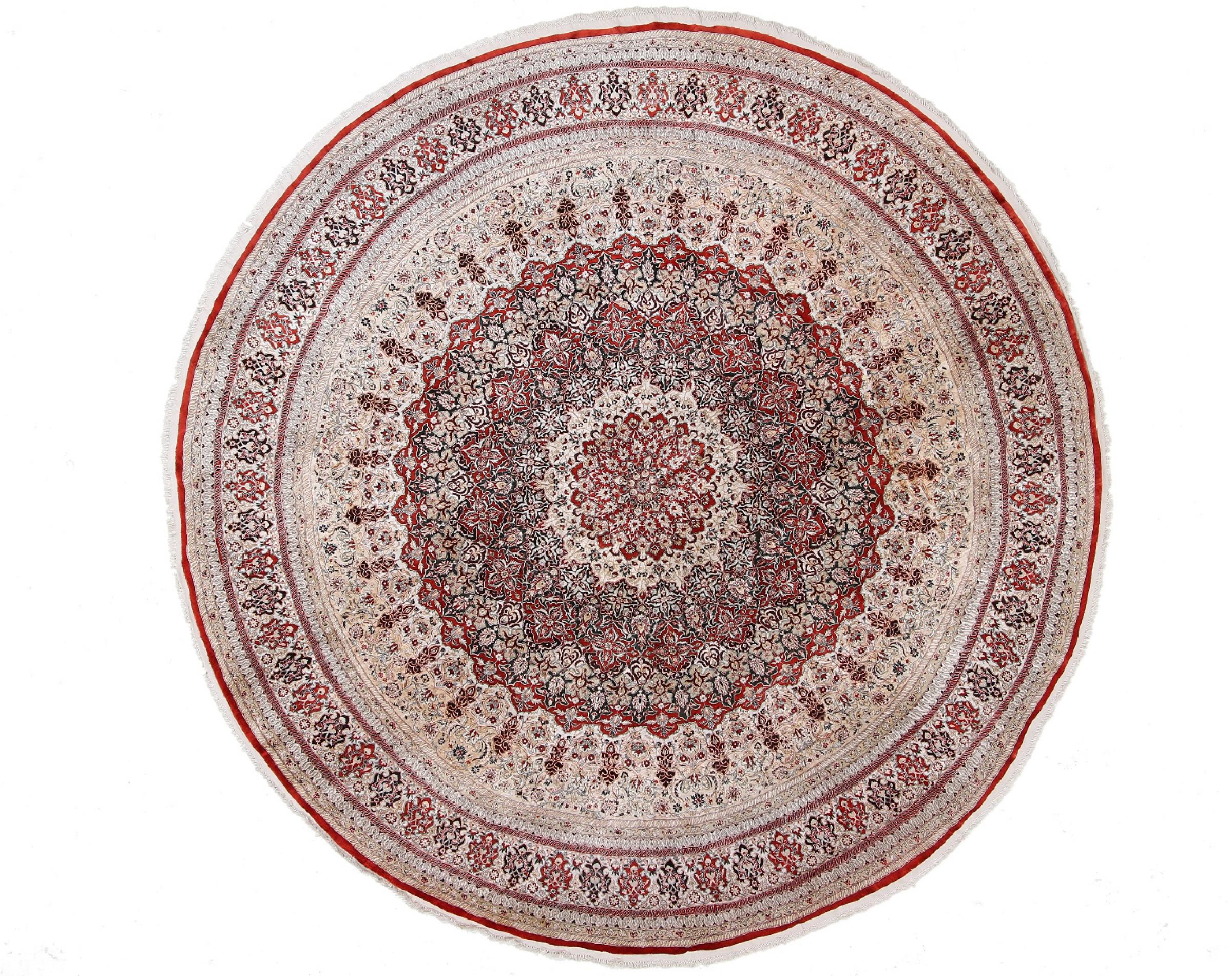 Chinese rug Hereke Silk 251x249 251x249, Persian Rug Knotted by hand.