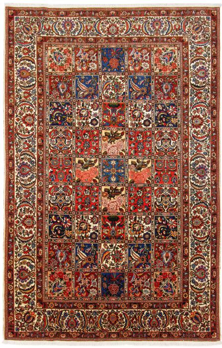 Acheter et spécifications Tapis persan Bakhtiari fait main Réf ID 178010 - 151 × 104 Couleur de fond Rouge foncé