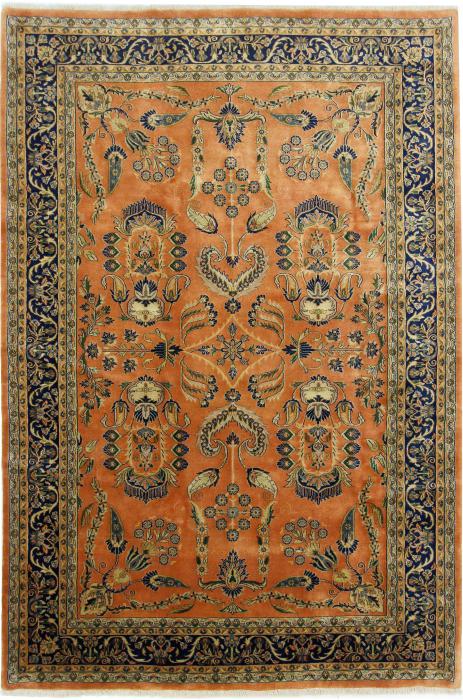 Magnifique Tapisserie Murale Indienne Faite Main 2'6 X 4'4 - Scène De Coq En Laine 100% - Années 1970