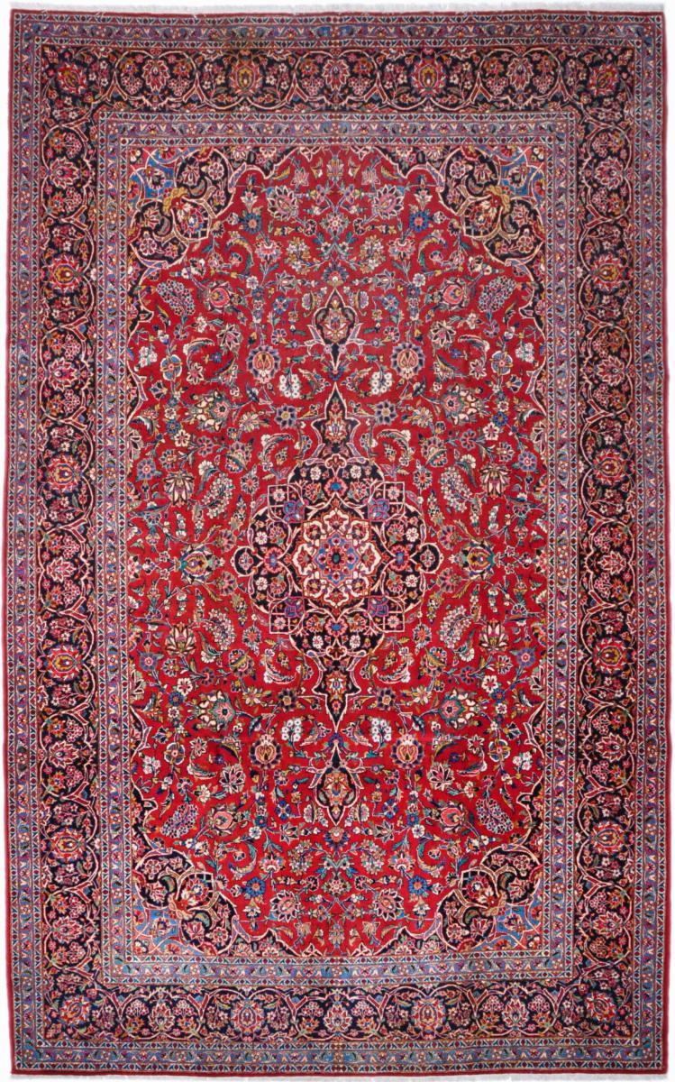 Persian Rug Keshan Antique 11'11"x7'6" 11'11"x7'6", Persian Rug Knotted by hand